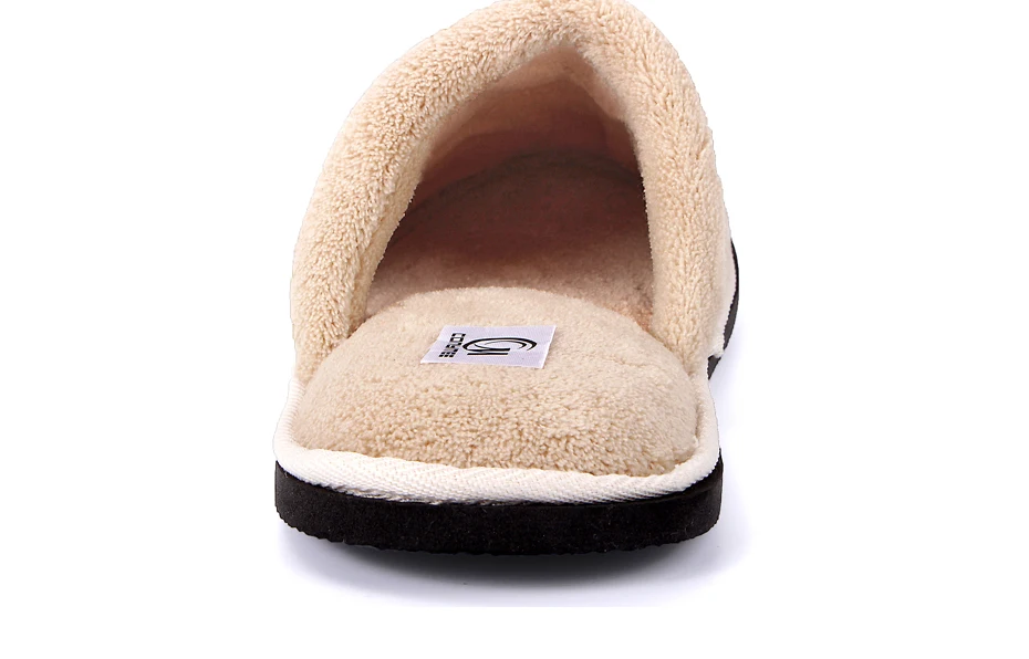 ShoesFurry Winter Slippers Casual Indoor Shoes Men Soft Plush Warm Home Slipper Shoes Male Autumn Cotton Bedroom Furry Slippers