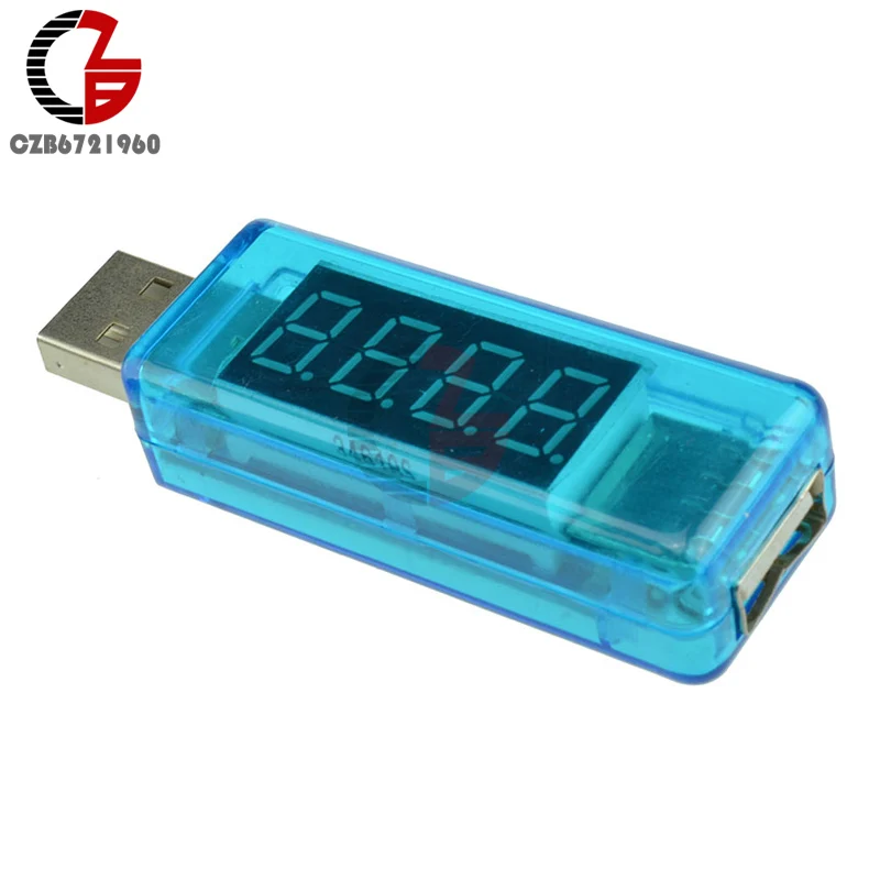 DC 3V 8V Цифровой вольтметр Амперметр постоянного тока светодиодный Дисплей USB