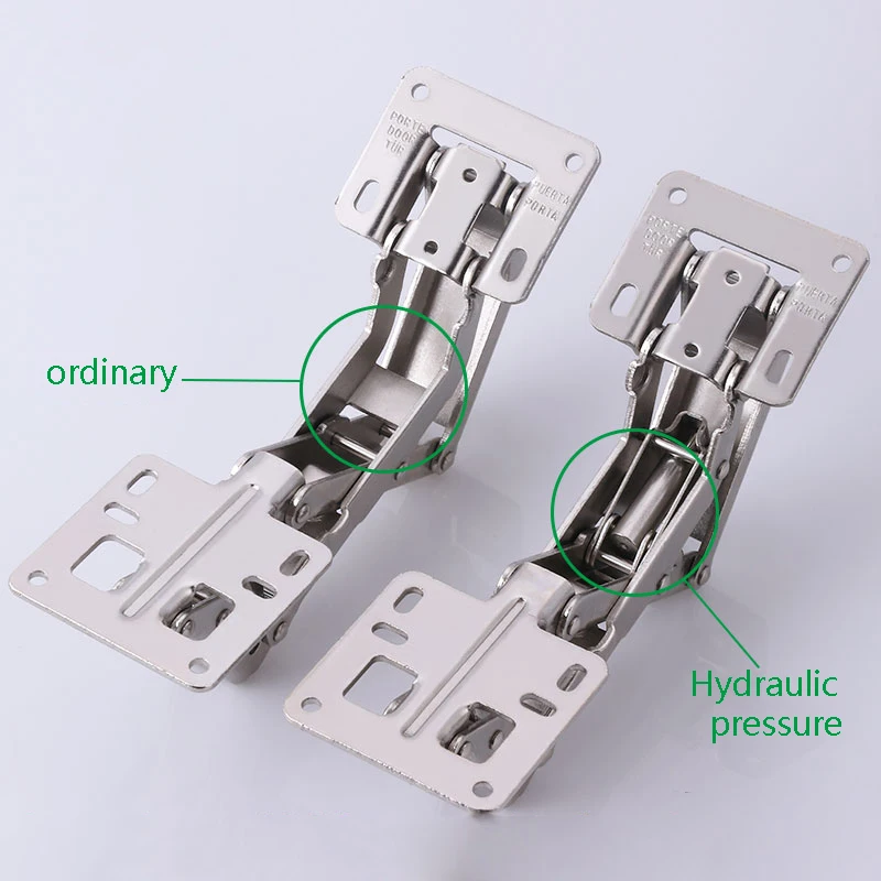 

2 pcs /Lot Large Angle Type 170 Degree Furniture Cabinet Hinges Bridge Shaped Spring Hinge Hydraulic Buffer Damping Big Hinge