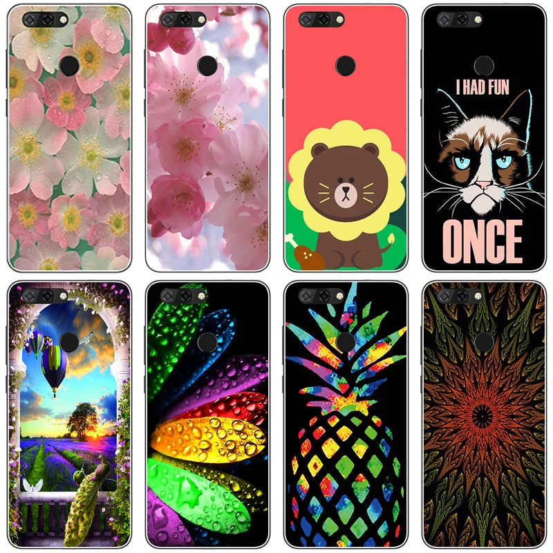

Phone Case for ZTE Blade V9 Case Soft Silicone Fundas Back Cover for ZTE Blade V 9 5.7" Cover TPU Shells Fundas Print Bags Coque