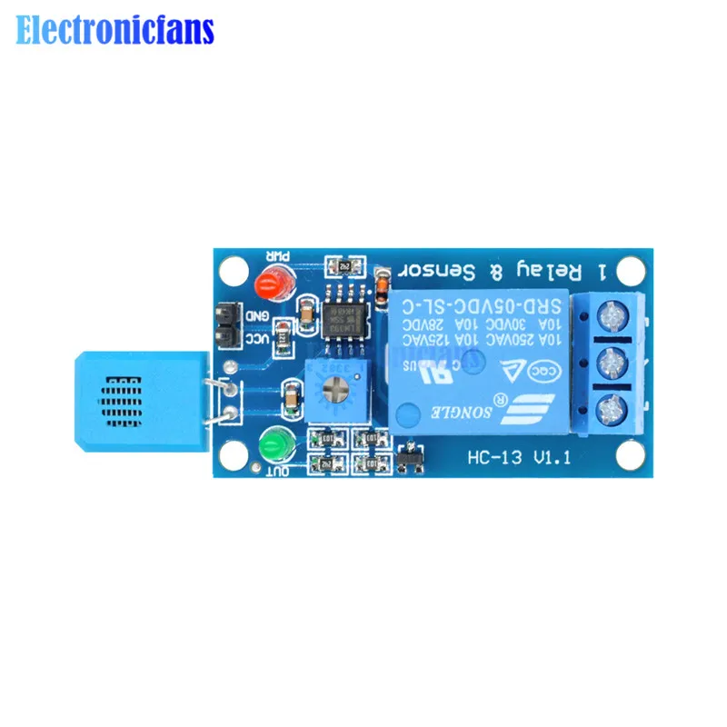 HR202 DC 5V 1 Channal 1CH релейный модуль чувствительный к влажности переключатель