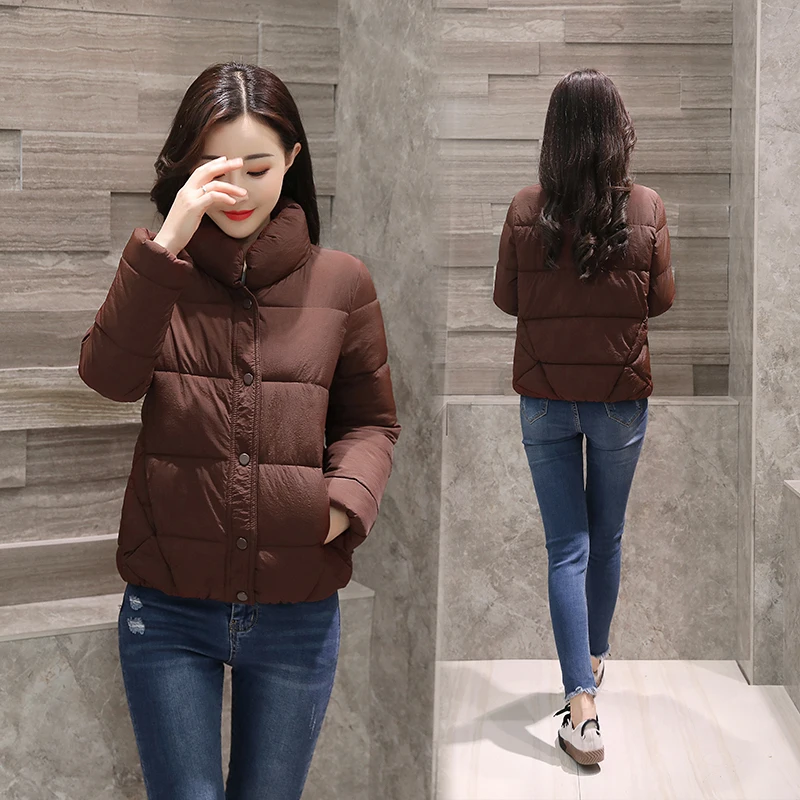 New Winter jacket women Hooded coat Short Cotton wadded jacket Casual Warm Women parka Loose Fashion Outerwear Plus size