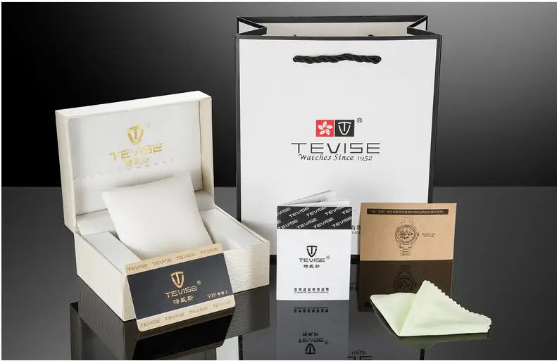 Tevise брендовая коробка для часов прочная Подарочная чехол браслета ювелирных