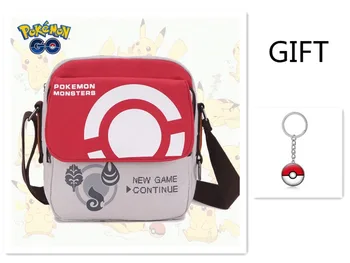 

[STOCK] 2019 Anime Pokemon Canvas Travelling One Shoulder Bag Cosplay Prop 26*26*7.5CM Unisex For Halloween Free Shipping New.