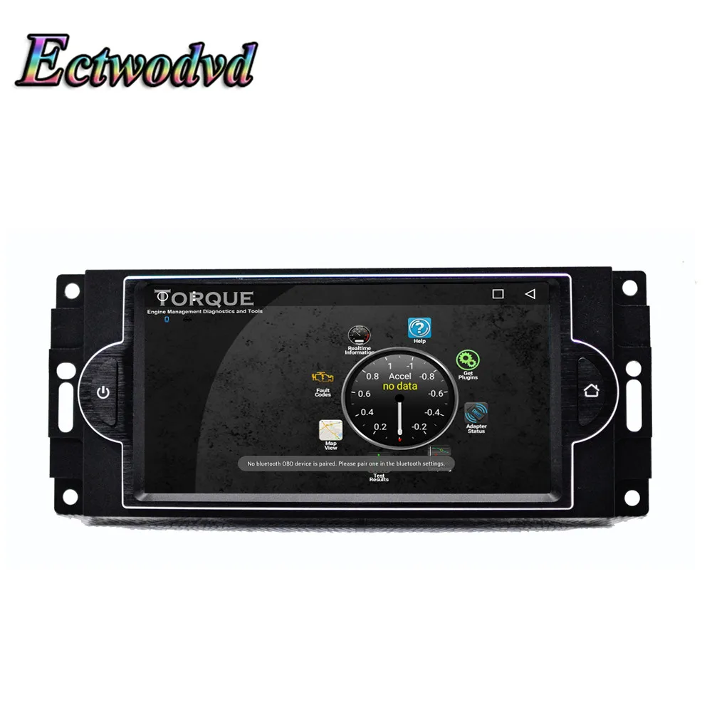 Excellent Ectwodvd 6.95inch Octa Core Android 8.1 Car DVD GPS Navigation Radio Stereo for Jeep Commander 2005 2006 2007 2008 2009 2010 8