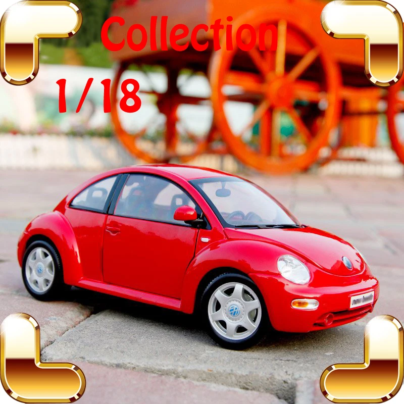 

New Year Gift Beetle 1/18 Metal Model Sedan Car Mini Collection Vehicle Classic Model Scale Alloy Toys House Decoration Present