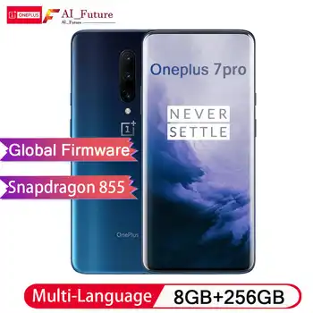 Global ROM Original Oneplus 7 PRO 8GB 256GB Smartphone Snapdragon 855 NFC 6.67 Inch Fluid AMOLED Display Fingerprint UFS 3.0