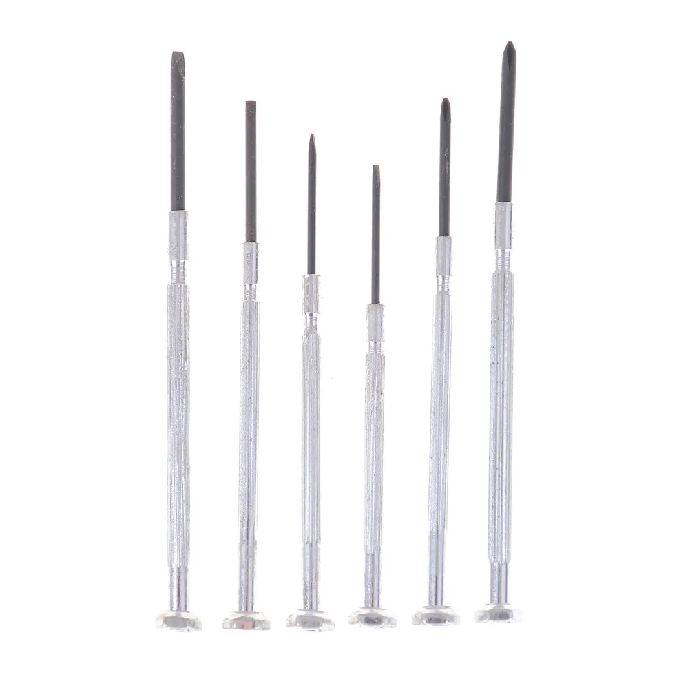 

6Pcs/Set Flat Head Tool Precision Jewlery Watch Clock Screwdrivers Set Kit High Quality