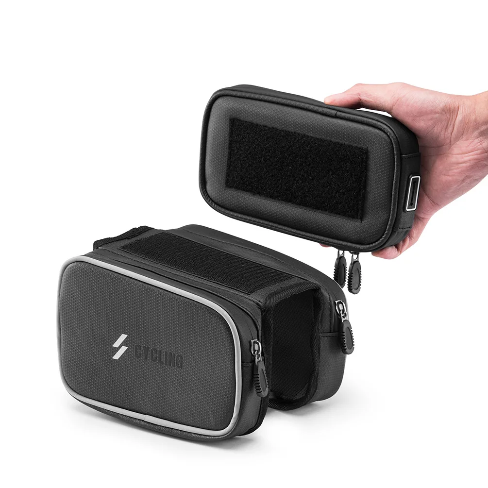 Bicycle Bike Bag Smart Phone Touch Screen Rainproof Top Tube Bags MTB Cycling Frame Front Head Pannier Bike Accessories