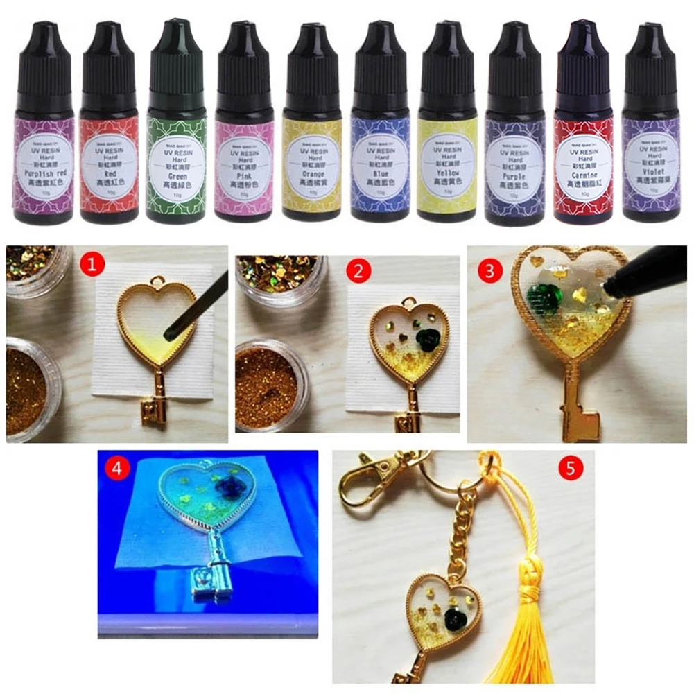 УФ смола клей эпоксидный прозрачный краситель пигмент DIY ювелирное ремесло