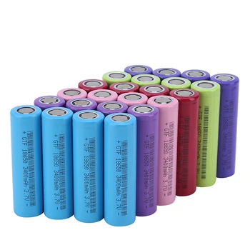 

4pcs 18650 Battria for Samsung 3.7V 3400mAh Rechargeable Li-ion Battery for Flashlight headlamp DIY Power bank Battery Cells