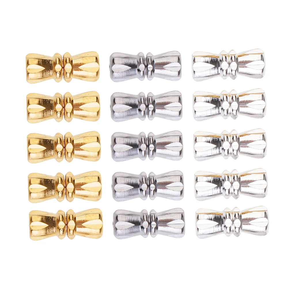 15Pcs Multipurpose Home Used DIY Jewelry Components Bowknot Shape Jewelry Connector Screw Clasps for Necklace Clasps & Closures