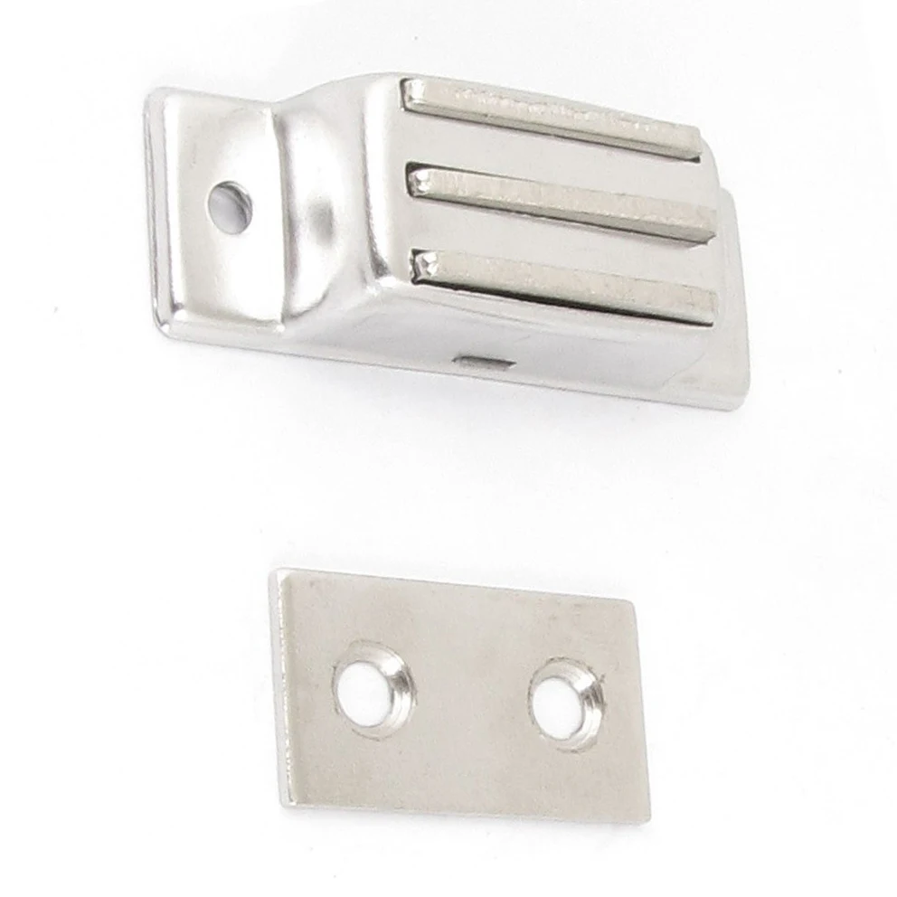 

Promotion! Cabinet Door Silver Tone Metal Magnetic Catch Latch 2" Long