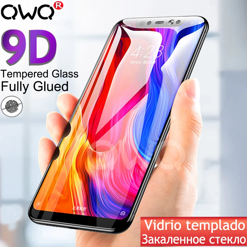 Tempered Glass For Xiaomi mi 9 mi 8 lite Redmi 7 Pro Note 7 5 6 Pro Screen Protector For Redmi Note 4X 6A 5A 9D Full Cover film