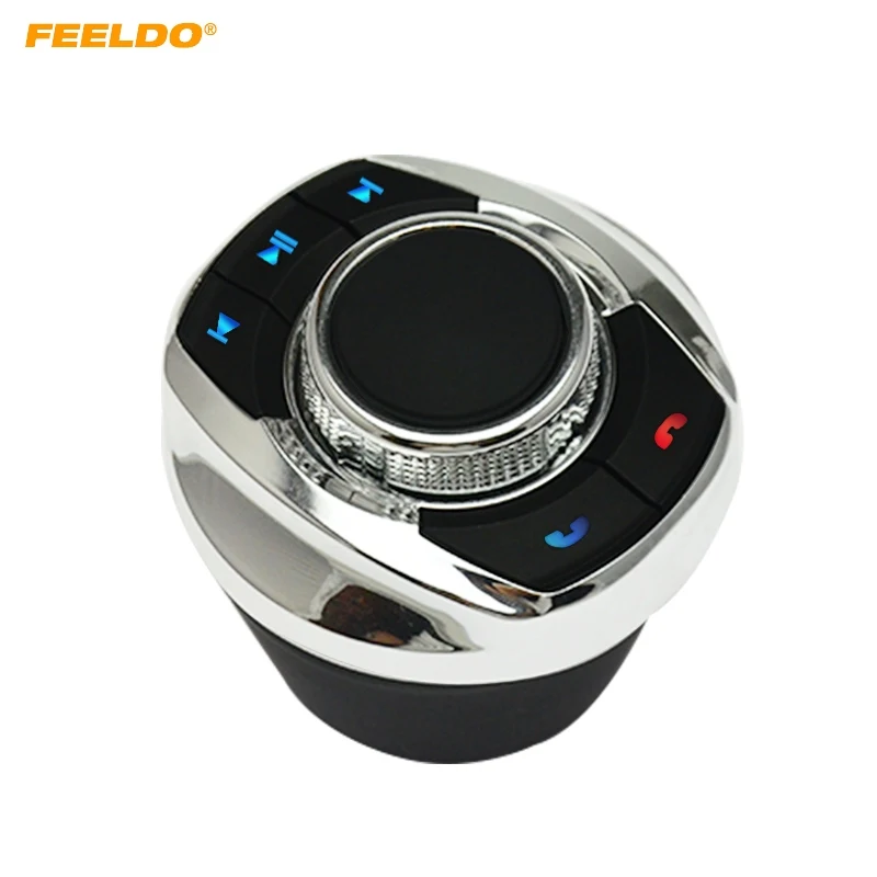 

1Set New Cup Shape With LED Light 8-Key Functions Car Wireless Steering Wheel Control Button For Car Android Navigation Player