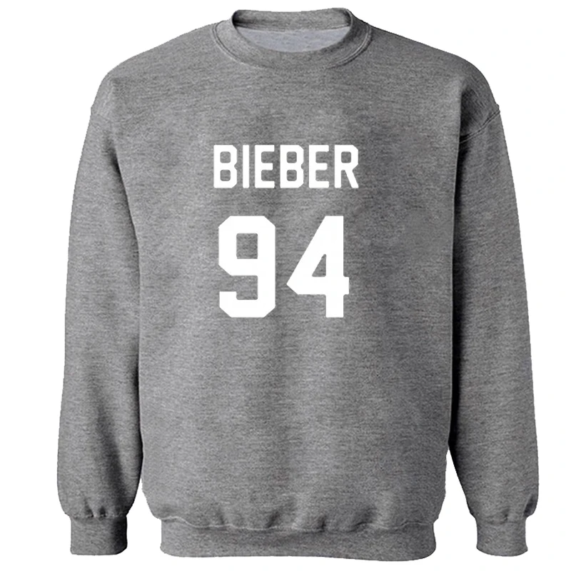 Bieber 94 sweatshirt Justin Bieber Long Sleeve fleece hoodies sweatshirts Autumn winter Unisex pullover