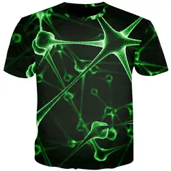 Cloudstyle собственный дизайн модная летняя футболка мужская одежда 3D принт мозг ген Ай ДНК крутая футболка Повседневная Хип-Хоп Уличная Топы