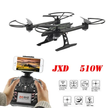 

JXD 510W JXD510W WiFi FPV With 720P Camera One-Key-return & Take Off Barometer Set High RC Quadcopter RTF