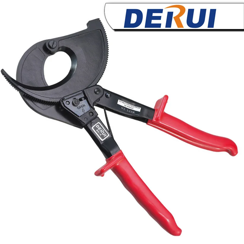 

HS-520A ratchet cable cutter for cutting 400mm2 cooper-alumium cables shearing armoered cable cutting tool