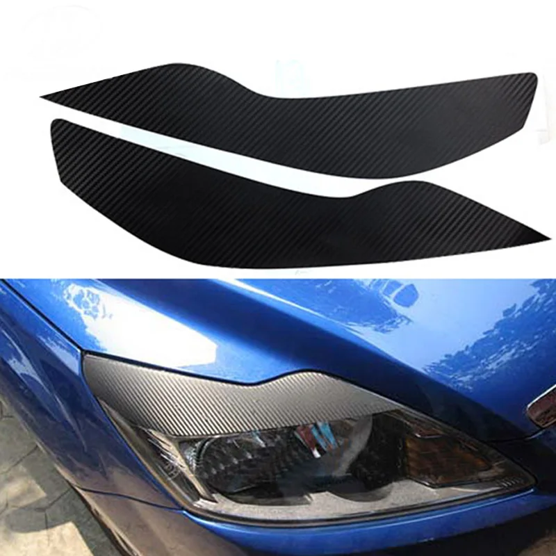 Vtear для форд фокус Ford Focus 2 mk2 стикер фары брови наклейки бровей углеродное волокно