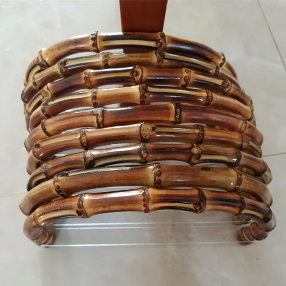 9-10 Inches With Inner Height 14 Cm Big Size Nice Bamboo Bag Handle One Pair Bamboo Purse Frame Handles Wholesale O Bag Handles