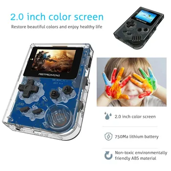 

2 inch Screen Mini Handheld Game Console Retro Game Mini Handheld Players Classic Gamepad Built In 36 Classic FC games z0720