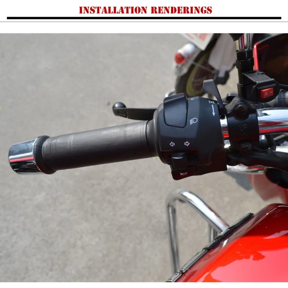 12 В мотоцикл с подогревом сцепление дроссельной заслонки руль ATV Подвеска для самоката нагреватель для мотоцикла руль