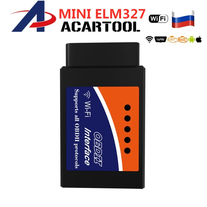 

Mini Elm327 wifi/Bluetooth OBD2 V1.5/2.1 Elm327 V1.5 OBD 2 Car Diagnostic-Tool Scanner Elm327 OBDII Adapter Auto Diagnostic Tool