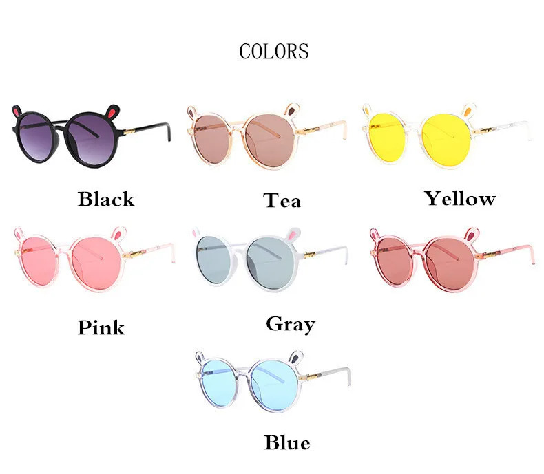 Солнцезащитные очки для девочек, милые детские солнцезащитные очки с заячьими ушками, детские солнцезащитные очки, очки для мальчиков и девочек, Oculos De Grau Feminino