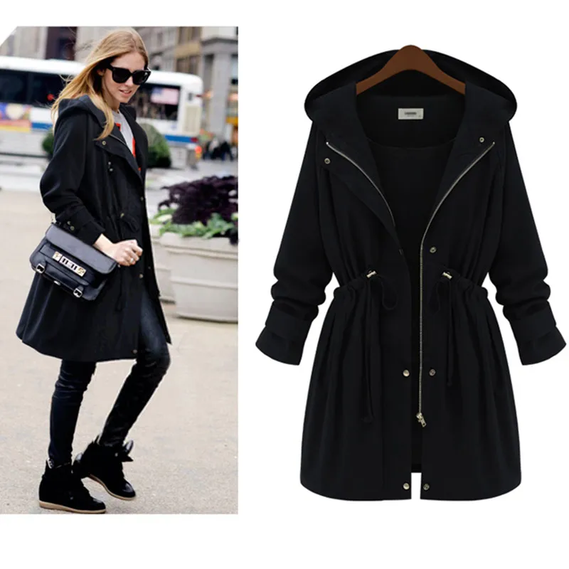 0 : Buy Plus Size XL 4XL Long Women Winter Coat With Hood Womens Fall Coats And ...