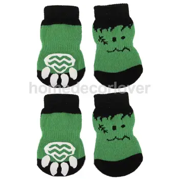 

Cute Pet Dog Puppy Cat Non-Slip Shoes Slippers Socks with Paw Prints