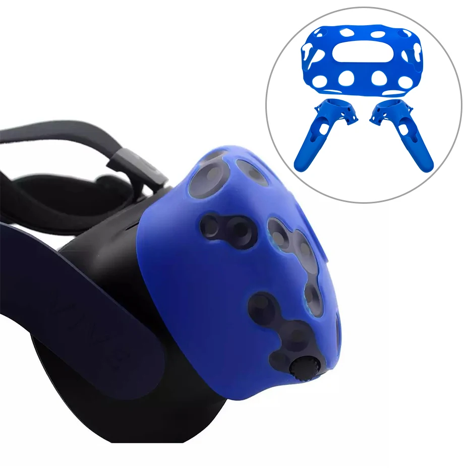 Для htc Vive профессиональная гарнитура VR силиконовый чехол Противоскользящий VR очки шлем контроллер корпус виртуальной реальности