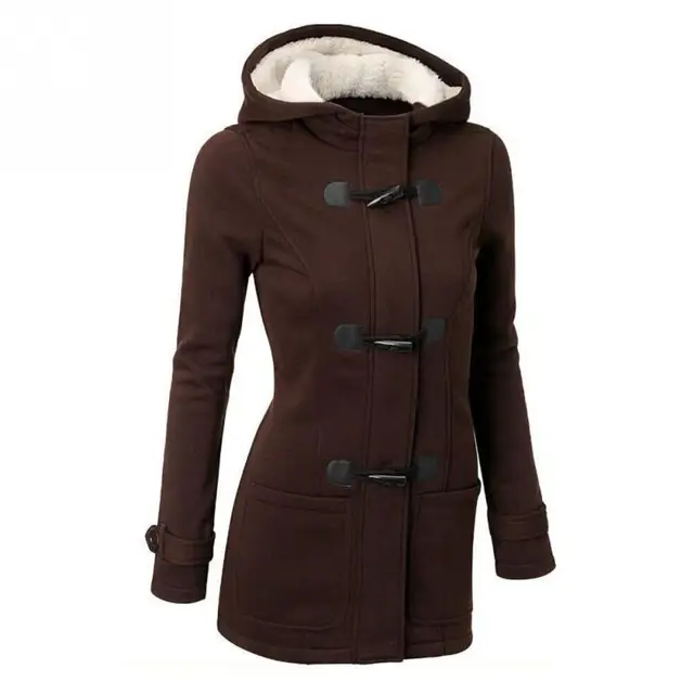 2018 Winter Women Outdoor Training Warm Coat Jacket Outwear Hooded Long Outfits Overcoat Tops