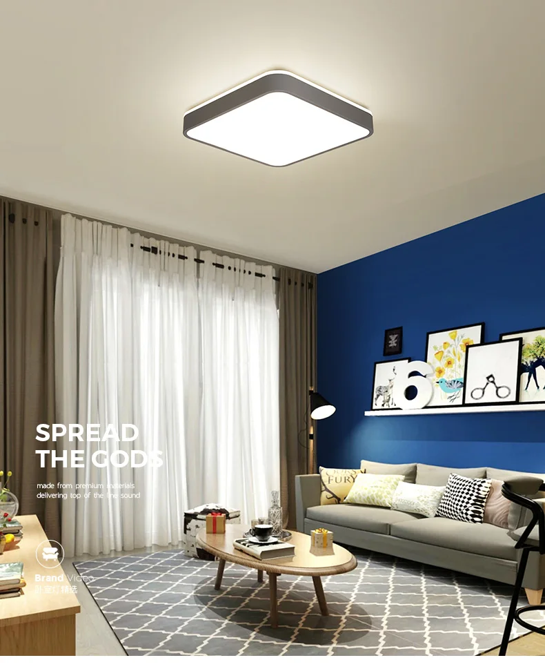 

Bedroom lamp Warm romantic modern minimalist room lamp Nordic creative study master bedroom led living room ceiling lamp