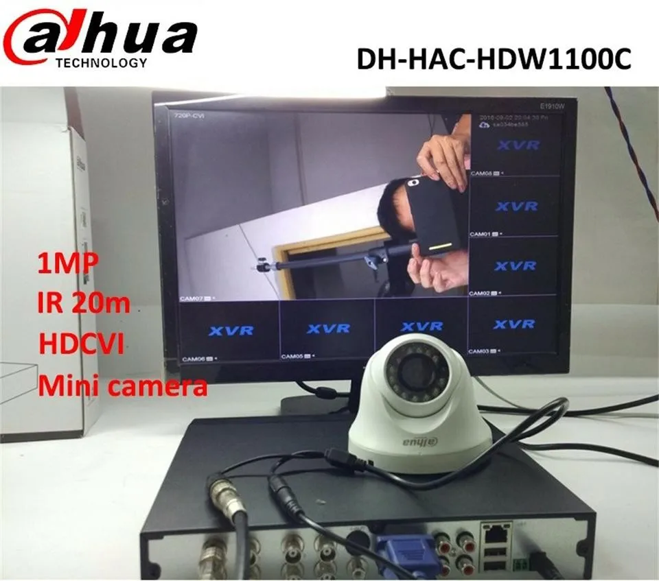 

DAHUA HDCVI 1MP camera HAC-HDW1100C DOME CMOS 720P lens6mm IR 20M IP66 security camera HDW1100C