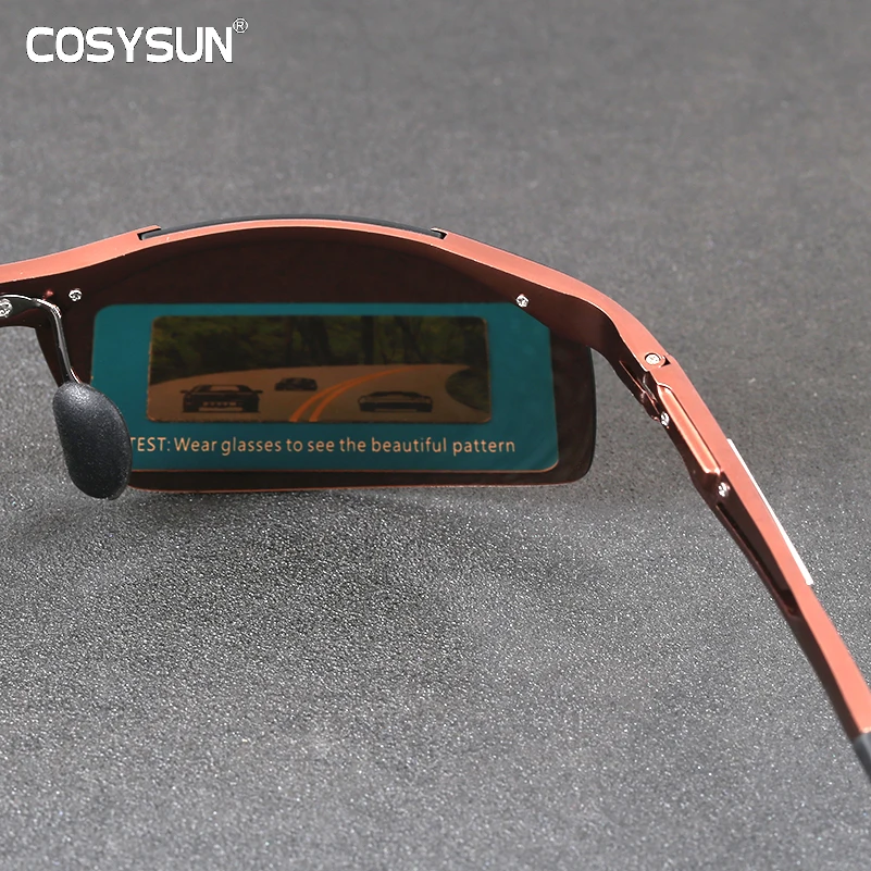 COSYSUN поляризованные солнцезащитные очки из алюминиево-магниевого сплава, мужские поляризованные очки для вождения, мужские очки, аксессуары, мужские очки 0516