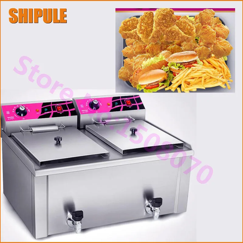 SHIPULE Fast Food Restaurant 30L Commercial Electric Chicken Deep Fryer