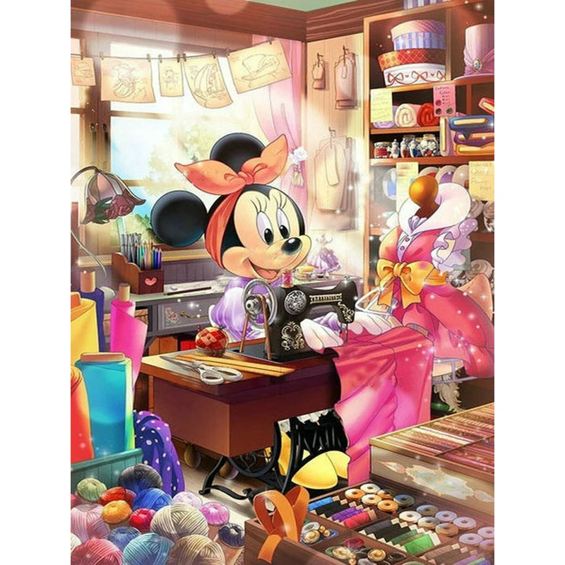 YIKEE diamond painting tailor shop,diamond painting square full,diamond