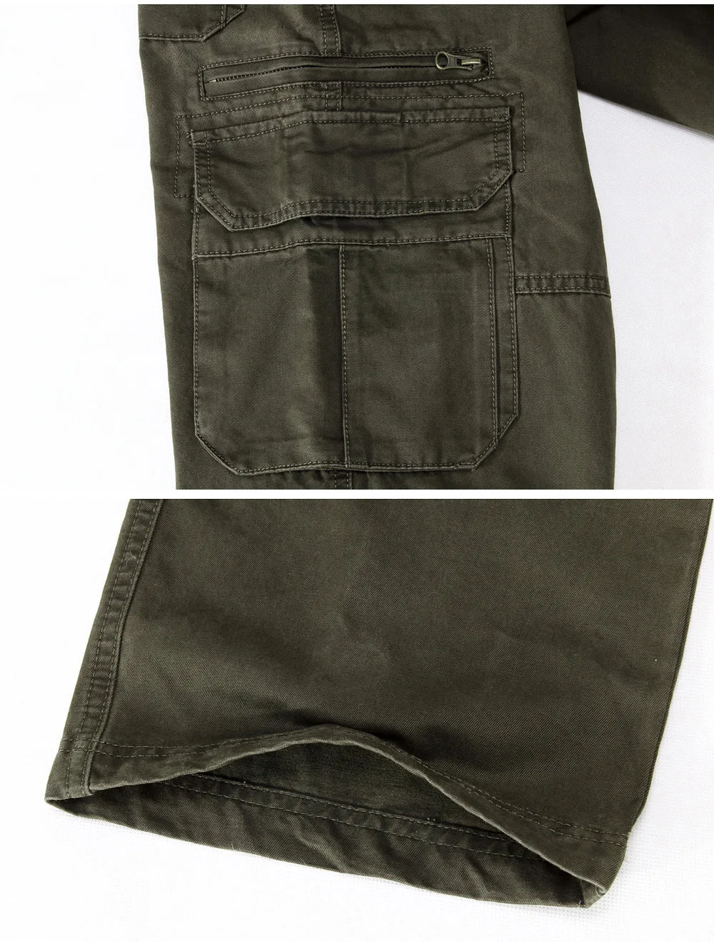 QIQICHEN бренд Для мужчин брюки-карго армейские зеленый Мульти Карманы боевые Повседневное хлопковые свободные прямые брюки военные