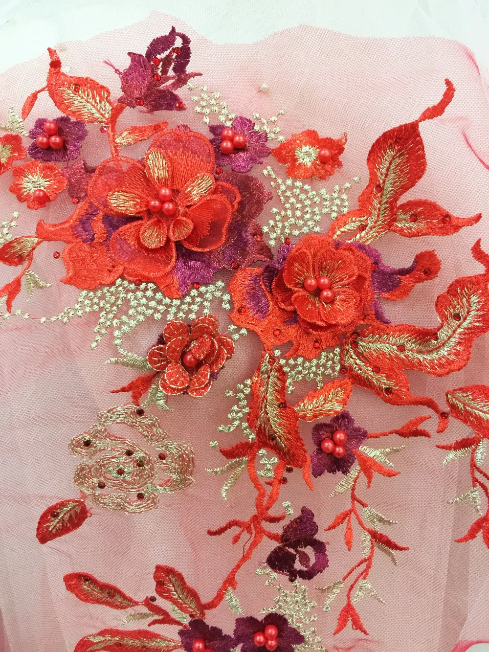 beaded flower applique