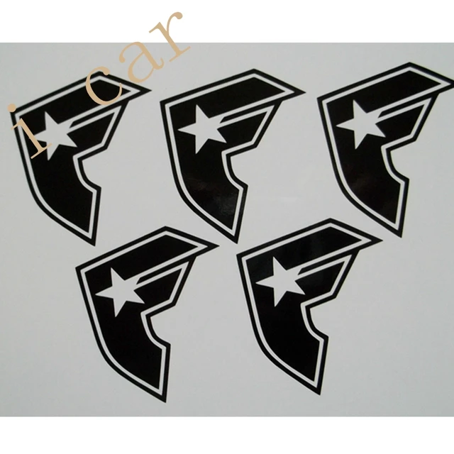 5 x famous stars straps vinyl decal sticker ski snowboard car