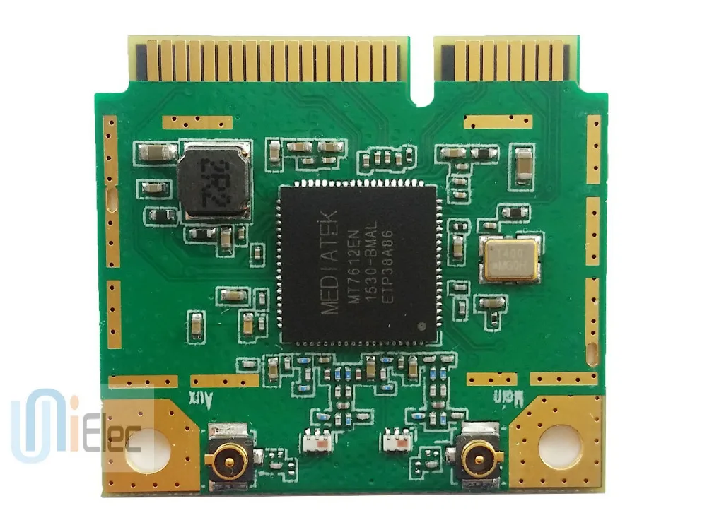 MTK MT7612 2x2 2 4G & 5G 802.11ac/b/g/n 867 Мбит/с Половина MT7612E MiniPCIE NIC поддержка omnipeek печатная плата