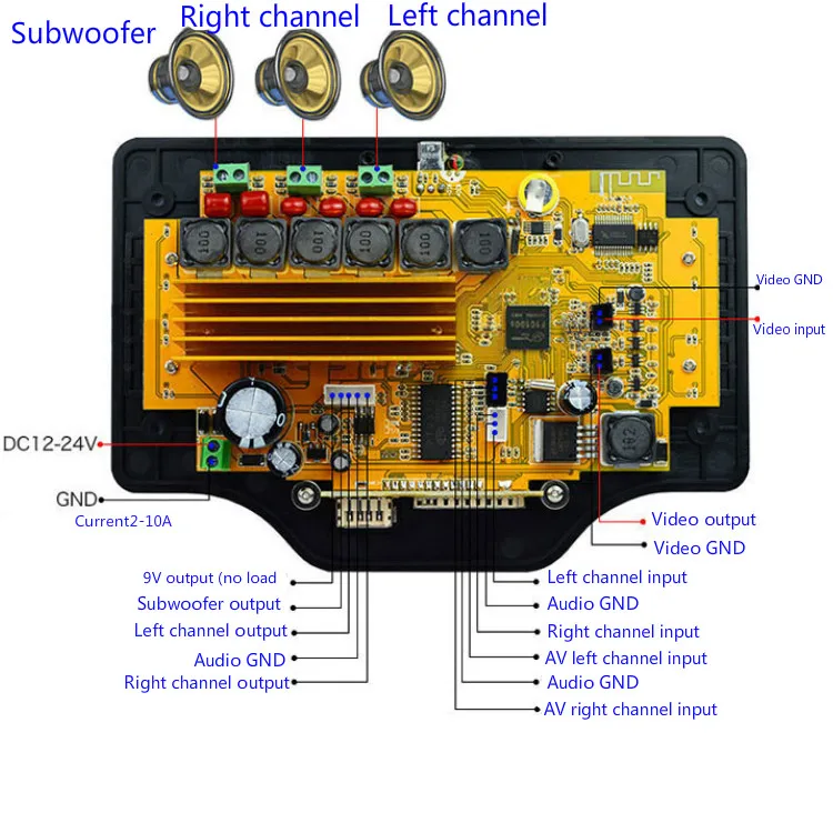 Tinghong 4,3 дюймов LCD MP3 декодер плата DC12V 50 Вт* 2+ 100 Вт Bluetooth усилитель плата MP5 Аудио приемник декодирующий модуль WMA/OGG