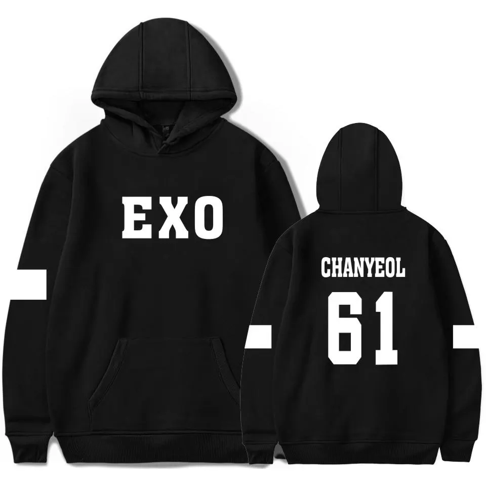 

Hoodie EXO kpop KAI CHANYEOL baekhyun D.O. lay xiumin we are one printed Hoodies GIRLS students women Cotton Fleece Pullover