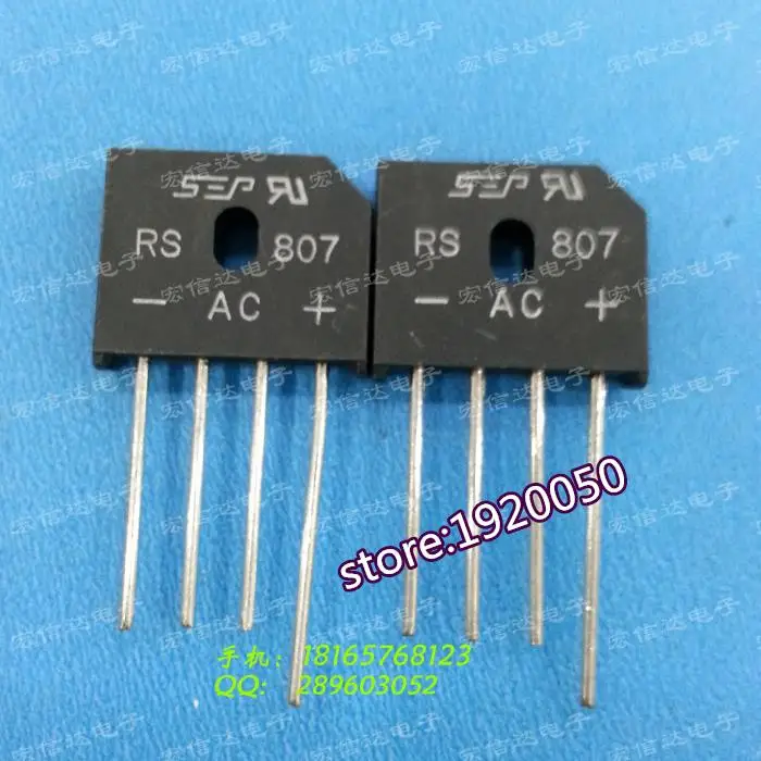RS807 bridge rectifier flat bridge bridge 8A 700V RS807 SEP GENUINE NEW ...