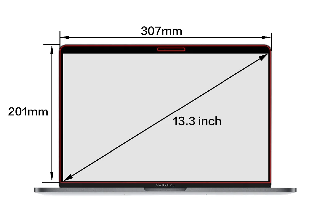 Полный Экран конфиденциальности фильтрующие экраны Защитная пленка для MacBook retina 13 дюймов 2012- модели ноутбука A1502 A1425(307 мм* 201 мм