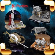 Новогодний подарок Appollo Spaceflight аппарат 3D Пазлы DIY IQ игра детский дом ручной работы украшения игрушки детские развивающие инструменты