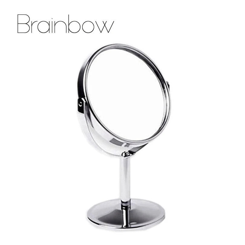 Double Sided Makeup Vanity Table Make Up Mirror Standing Metal Double Sided Makeup Vanity Table Make Up Mirror Standing Metal Compact Mirrors Portable Magnifying Miroir De Maquillage In From