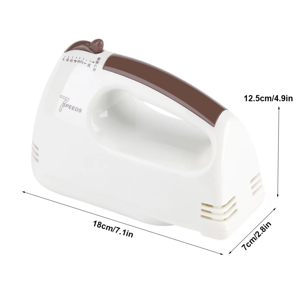 Новые 100 W 220 V оригинальные Электрический ручной миксер белое яйцо 7 скоростей вспениватель молока торт кухонный инструмент для выпечки