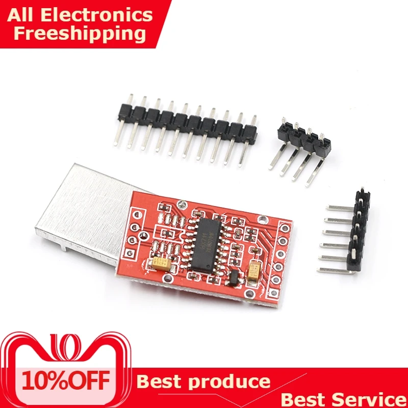 

HX711 Dual-channel 24-bit A/D Conversion Weighing Sensor Module with Metal Shied